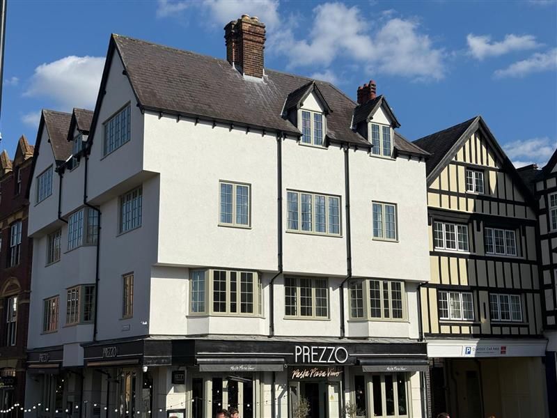 Basing House rendered upper floors above the Prezzo restaurant on Quayside